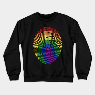 Pride Month Fingerprint Crewneck Sweatshirt